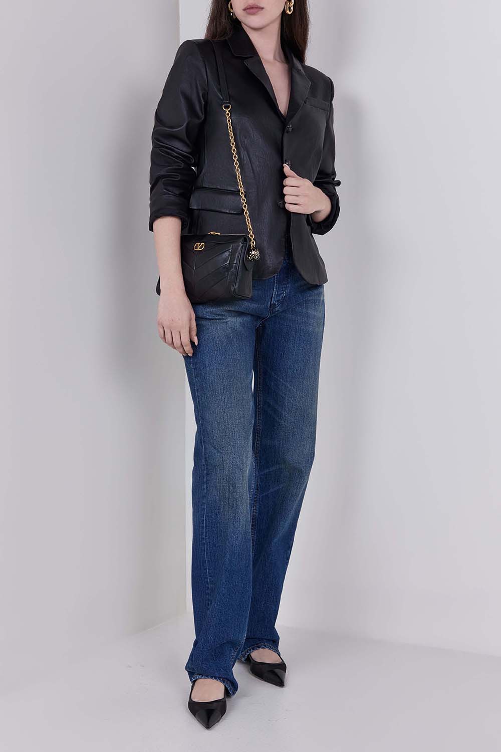 מכנסי ג'ינס בגזרה ישרה